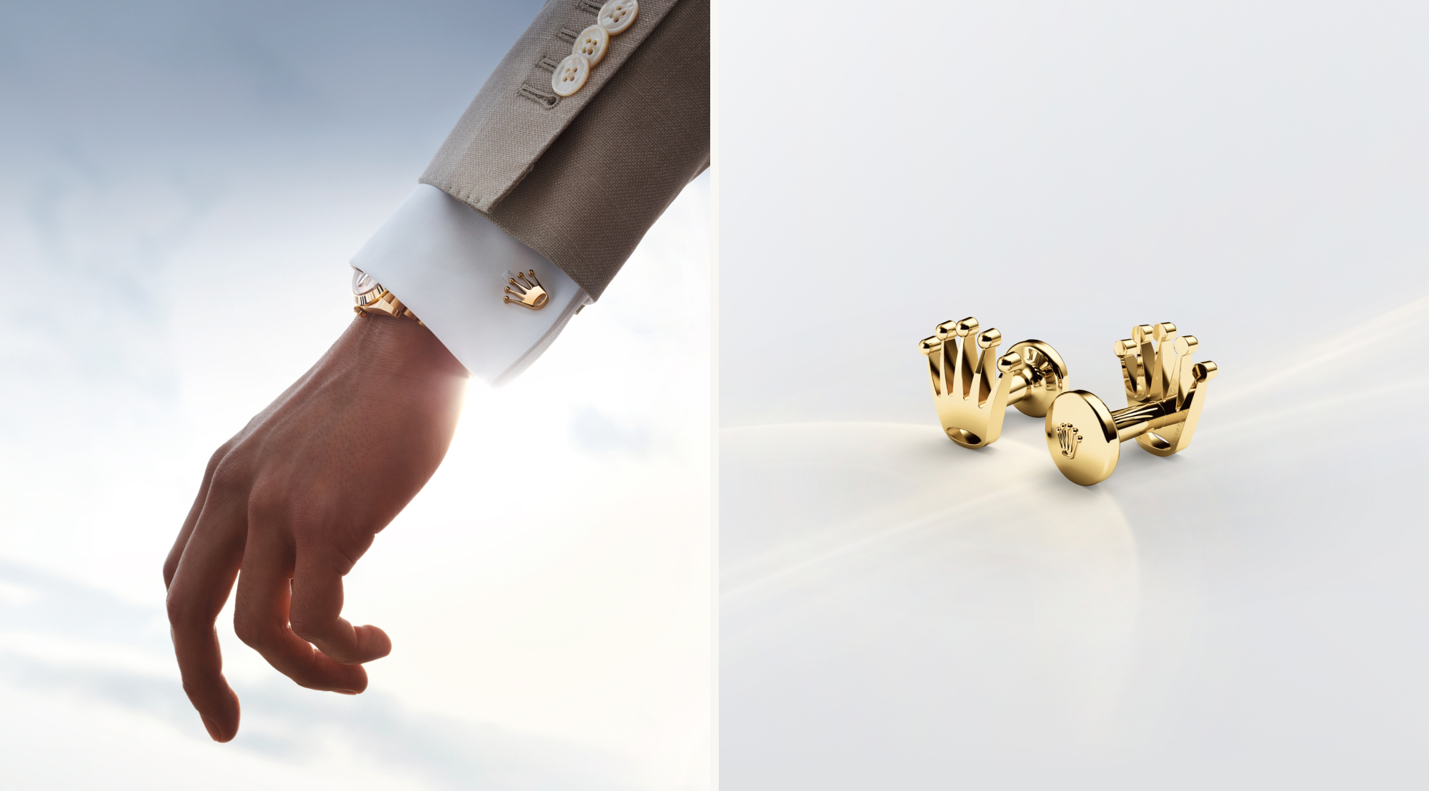 Rolex accessories crown cufflinks rolexcufflinks 2403jva 001 landscape