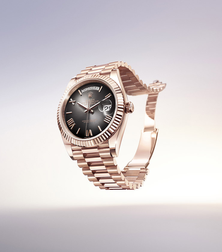 Rolex day date 10058 rsa cad24 everose np24 caraibes bs1 portrait