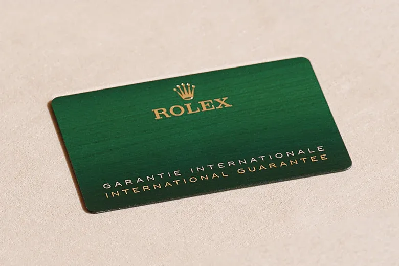 Rolex guarantee portrait