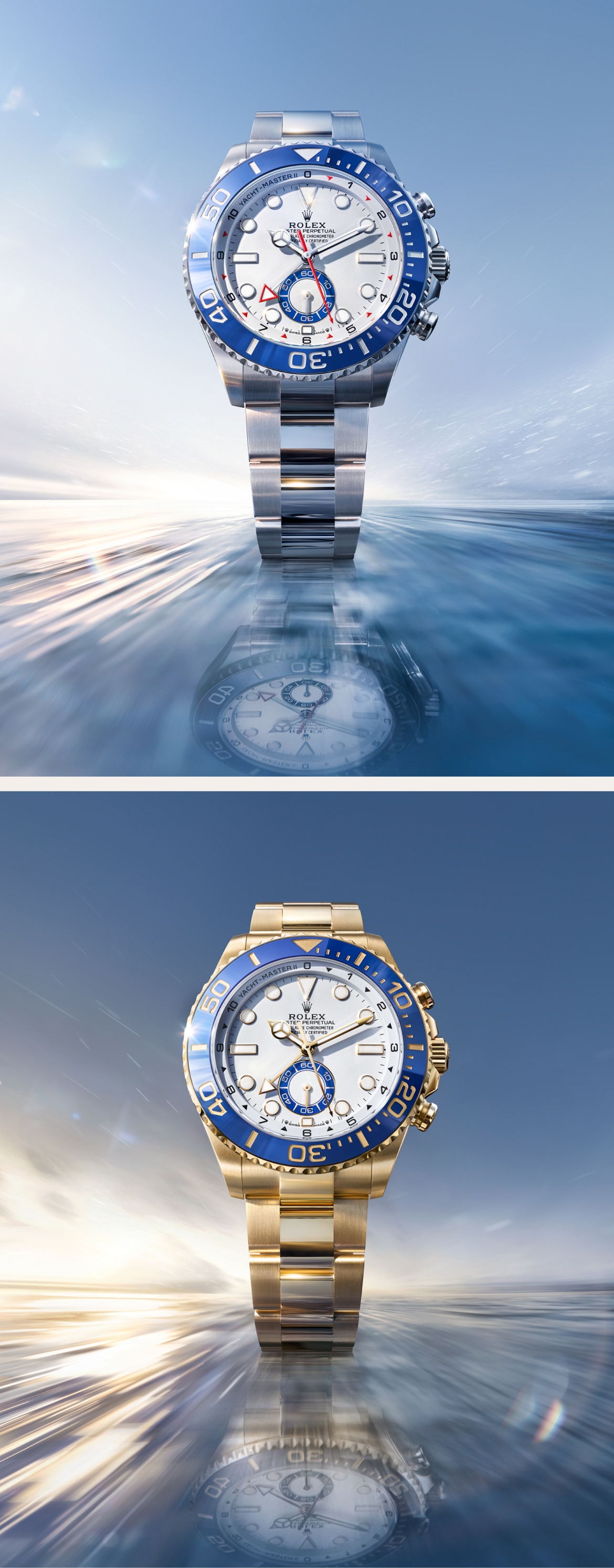 Rolex the yacht master II countdown function m126680 0001 and m126688 0001 portrait